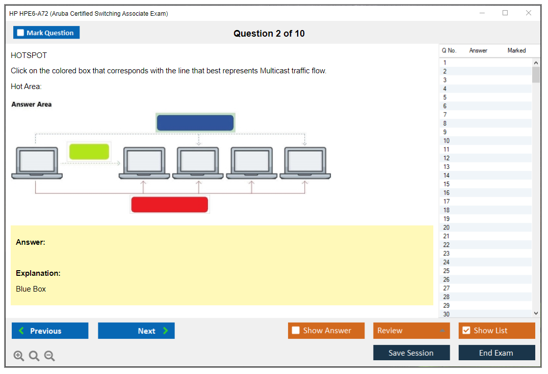 HPE6-A72 Reliable Test Pattern