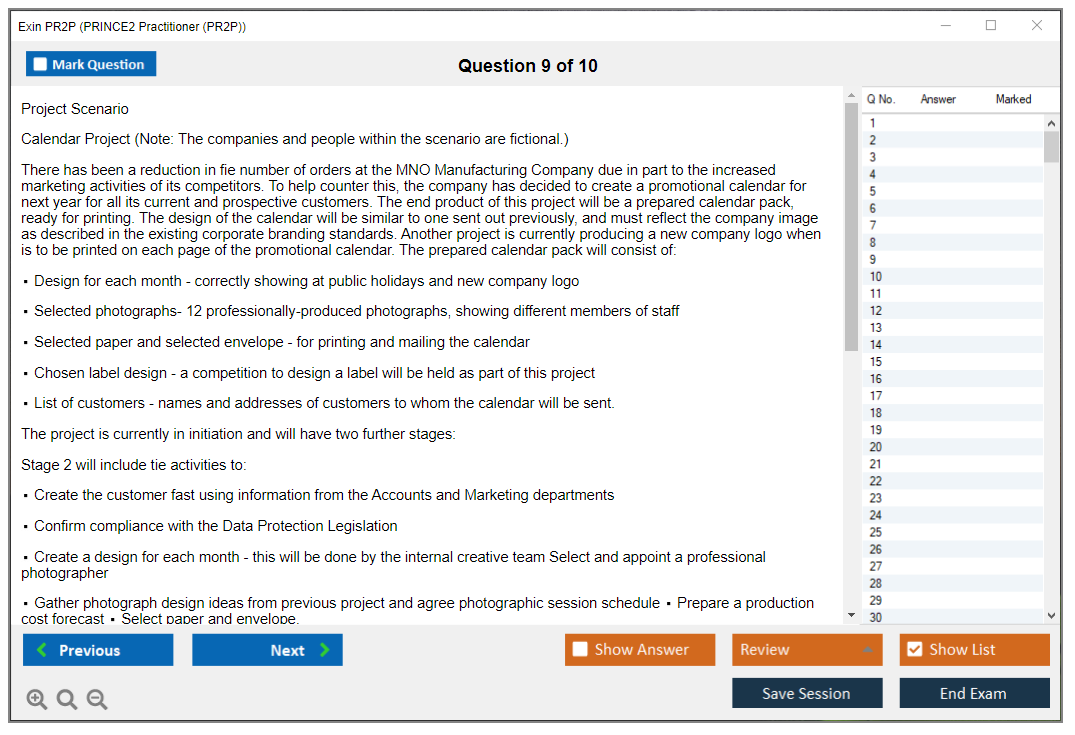 New VERISMF Exam Papers