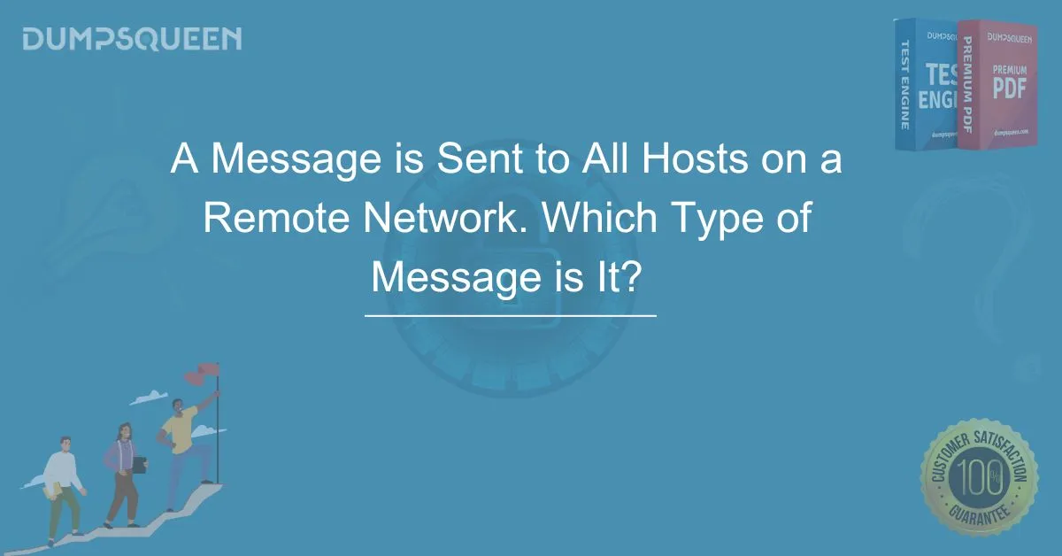 A Message is Sent to All Hosts on a Remote Network. Which Type of Message is It?