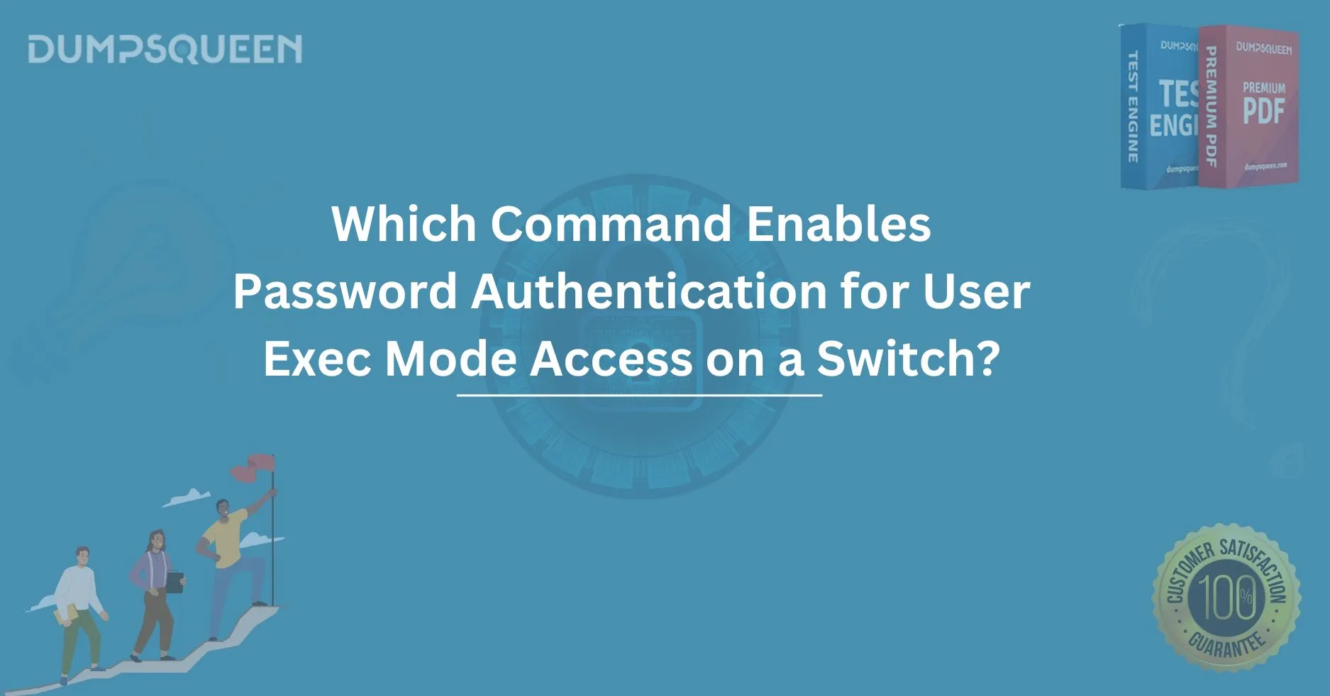 Which Command Enables Password Authentication for User Exec Mode Access on a Switch?