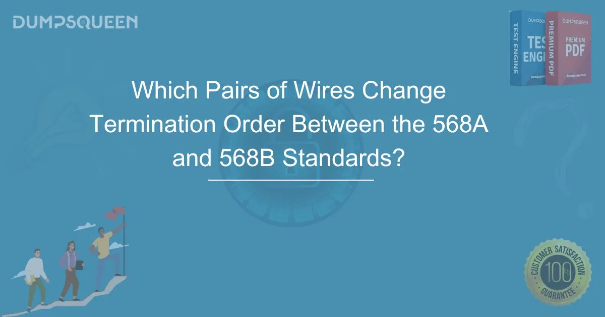 568A vs 568B: Which Pairs of Wires Change Termination Order Between the 568A and 568B Standards?