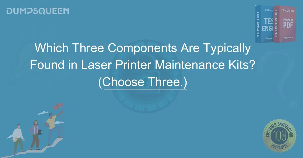 Which Three Components Are Typically Found in Laser Printer Maintenance Kits? (Choose Three.)