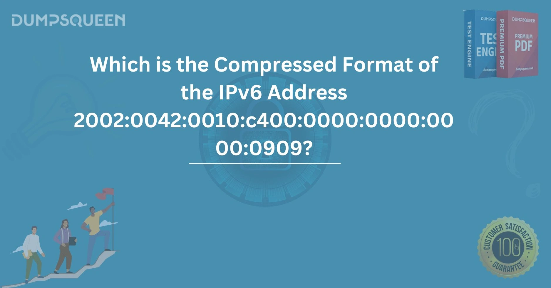 Which is the Compressed Format of the IPv6 Address 2002:0042:0010:c400:0000:0000:0000:0909?