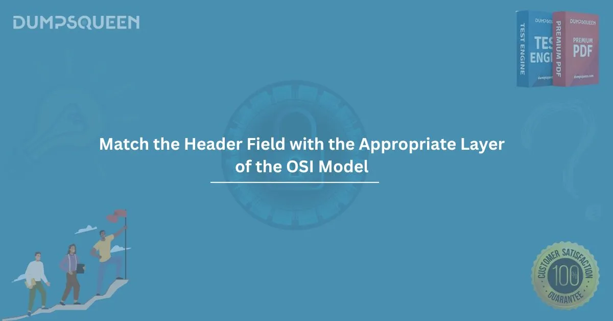 Match the Header Field with the Appropriate Layer of the OSI Model. (Not All Options Are Used.)