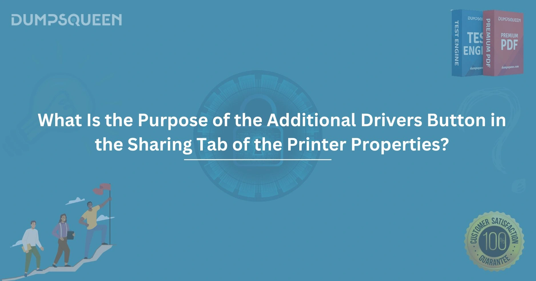 What Is the Purpose of the Additional Drivers Button in the Sharing Tab of the Printer Properties?