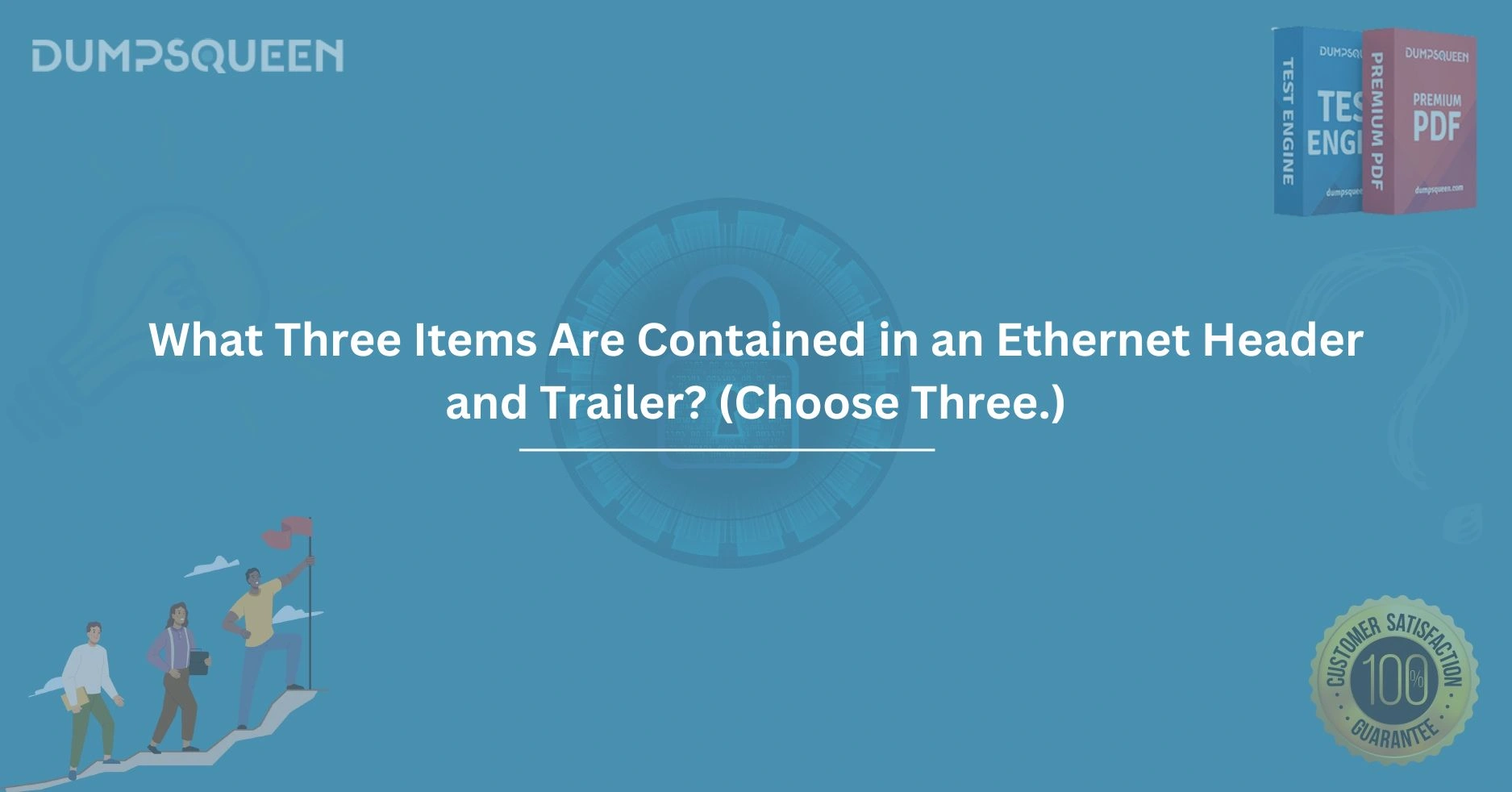 What Three Items Are Contained in an Ethernet Header and Trailer? (Choose Three.)
