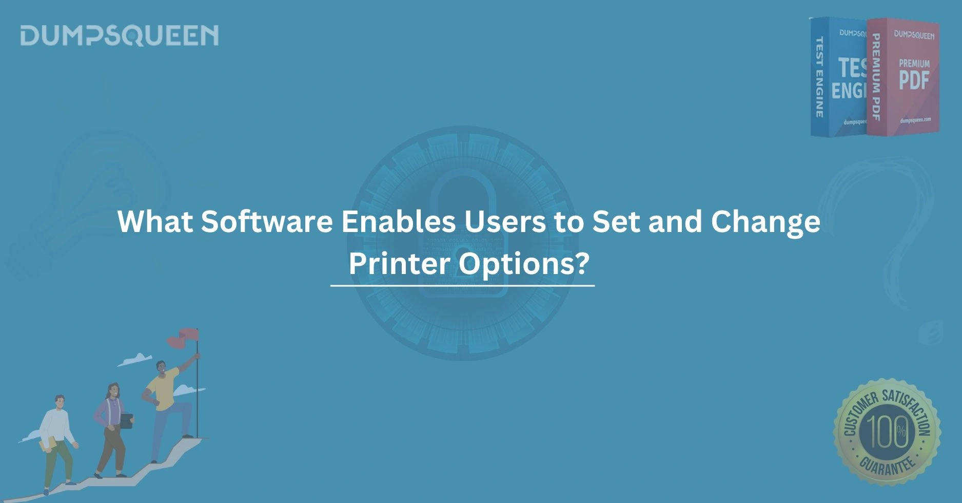 What software enables users to set and change printer options?