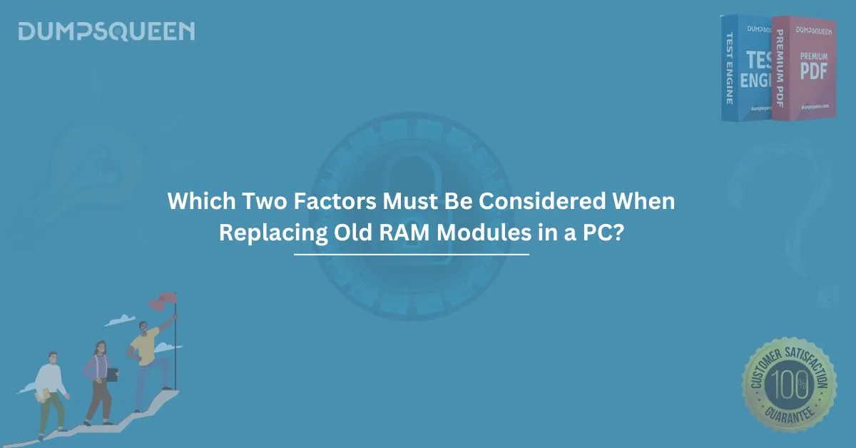 Which Two Factors Must Be Considered When Replacing Old RAM Modules in a PC?