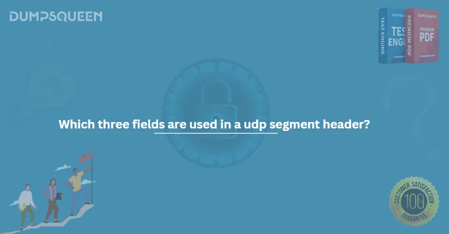 Which three fields are used in a udp segment header?
