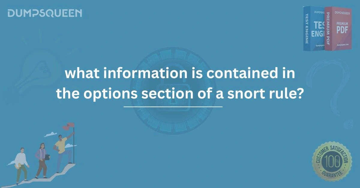 What Information Is Contained in the Options Section of a Snort Rule