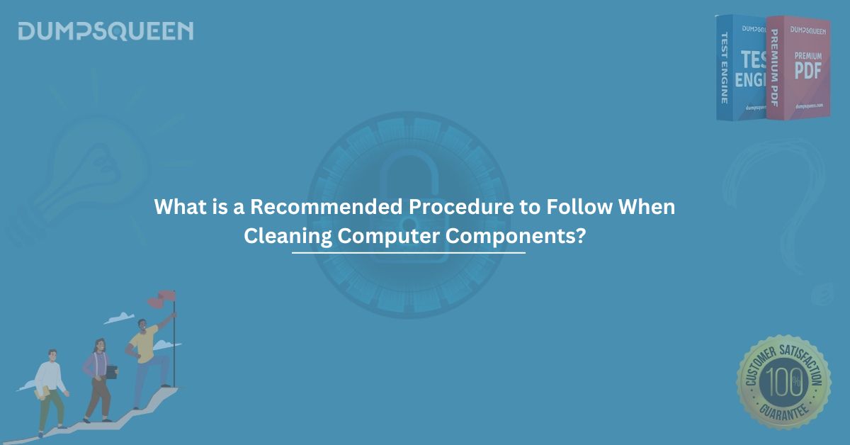 What is a Recommended Procedure to Follow When Cleaning Computer Components?