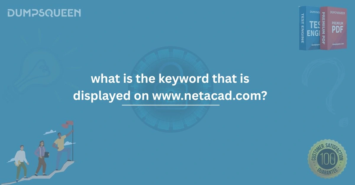 What is the Keyword That is Displayed on www.netacad.com? 