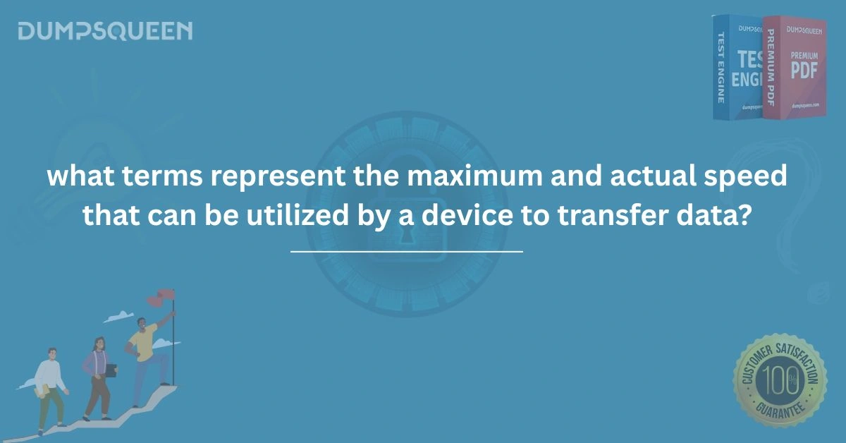 What Terms Represent the Maximum and Actual Speed That Can Be Utilized by a Device to Transfer Data