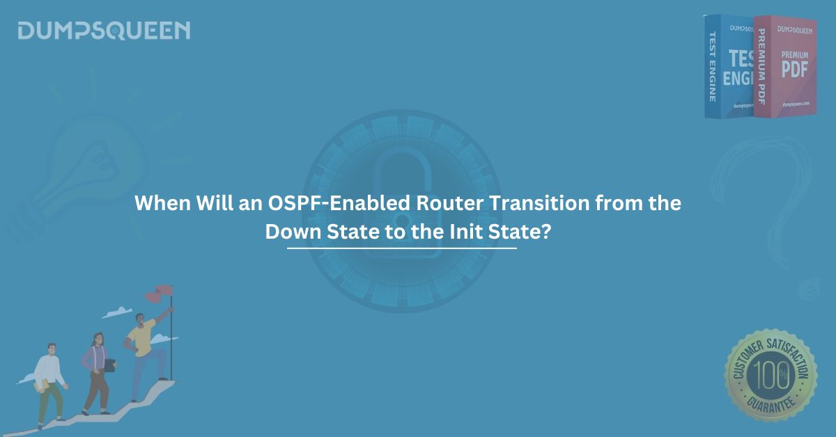 When Will an OSPF-Enabled Router Transition from the Down State to the Init State?