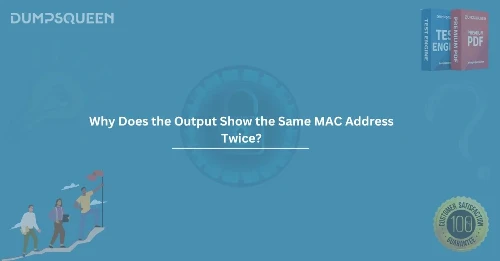Why Does the Output Show the Same MAC Address Twice in VLANs or Switch Logs