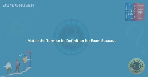 Match the Term to Its Definition Practice Questions – DumpsQueen Study Help