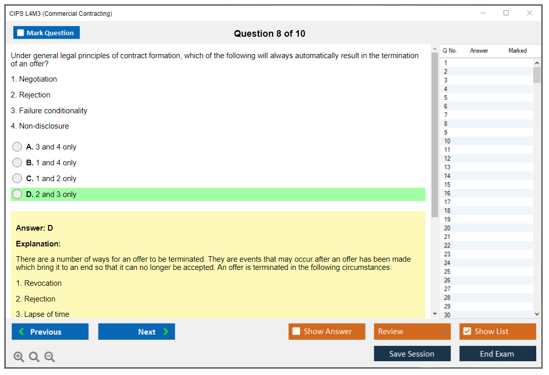 L4M3 Sample Test Online