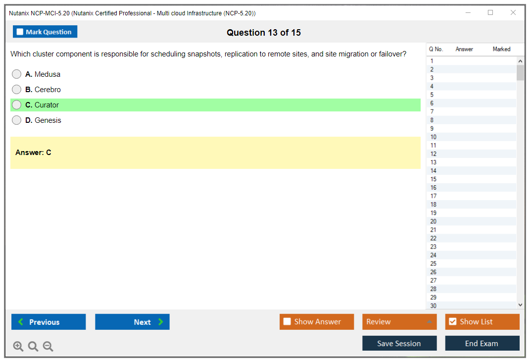 Nutanix NCP-MCI-5.20 (Nutanix Certified Professional - Multi cloud Sns-Brigh10